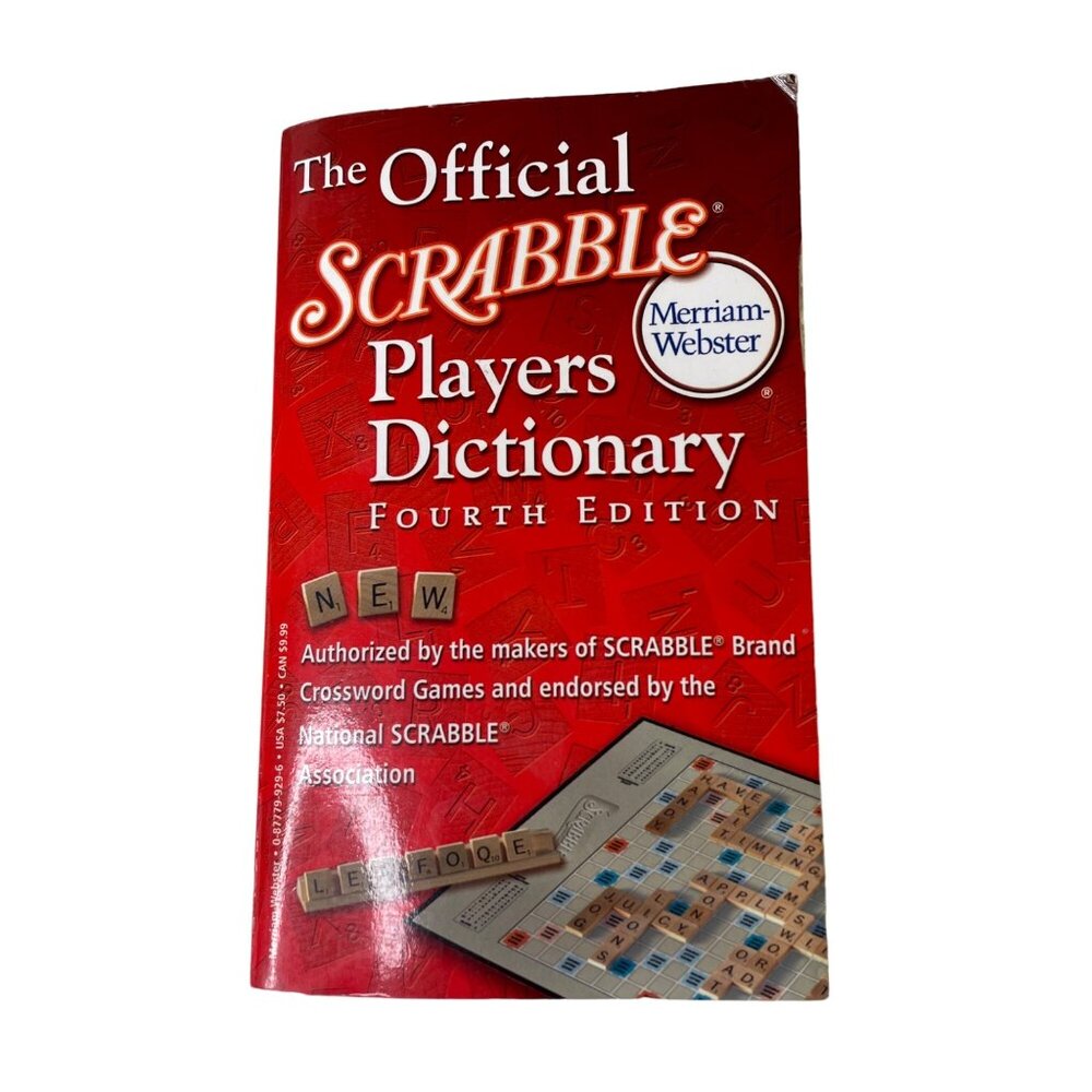 Scrabble Players Dictionary Official Fourth Edition 2005 u Merriam Webster Paper